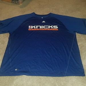 Adidas Knicks warm up fan t shirt